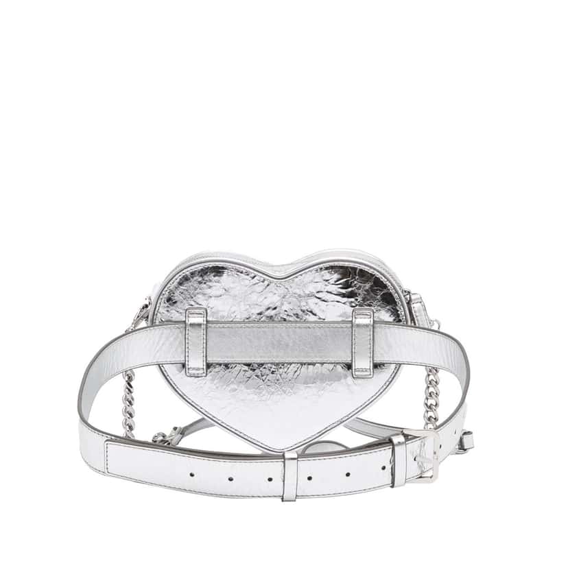 Mcm Paticia Leopard Sparkle Satchel Silver Leather Very good condition - Model View