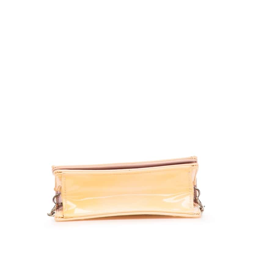 Dior Baby Patent Microcannage Diorama Flap Brown Leather Good condition - Inside View