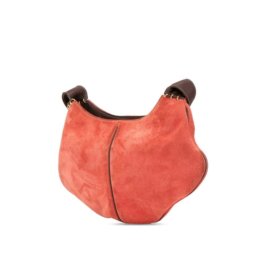 Loewe Suede Crossbody Red Leather Good condition - Back View