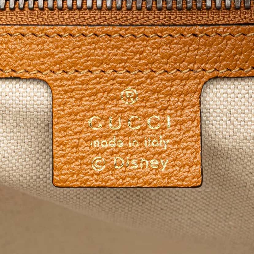Gucci Disney Small Micro GG Supreme Mickey Mouse Dome Backpack Brown Canvas Good condition - Box View