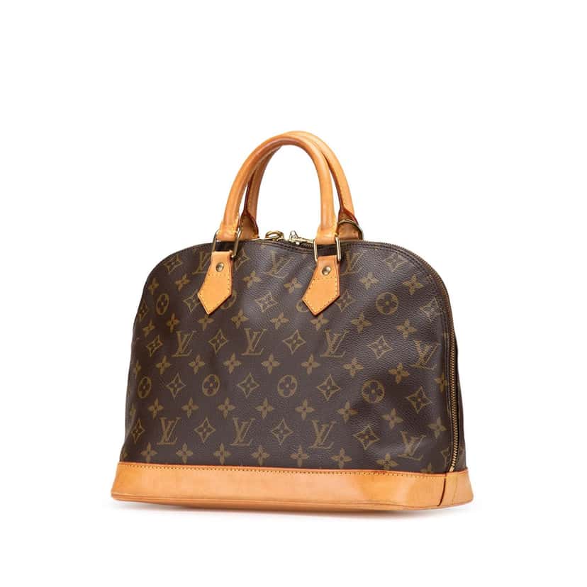 Louis Vuitton Monogram Alma PM Brown Canvas Good condition - Back View