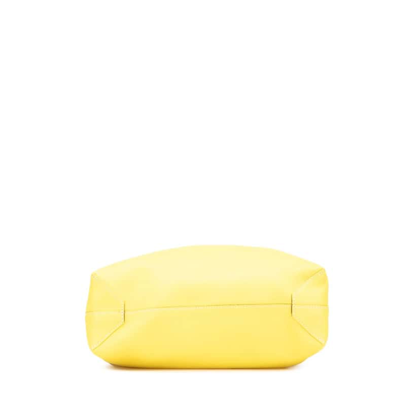 Hermès Swift and Veau Sikkim Double Sens 28 Yellow Leather Good condition - Inside View