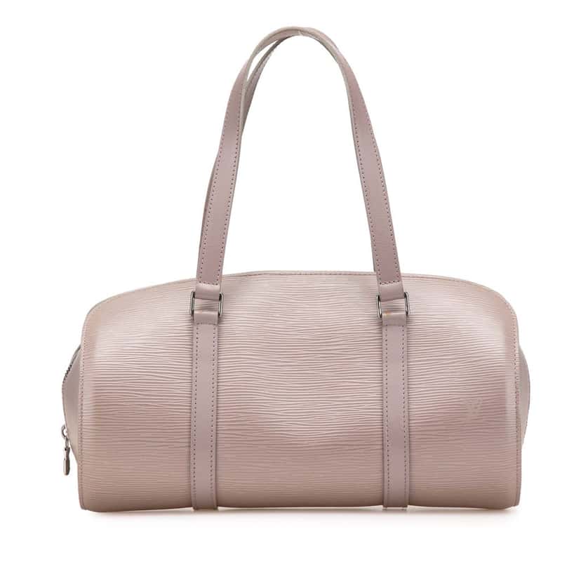Louis Vuitton Epi Soufflot Purple Leather Fair condition - Front View