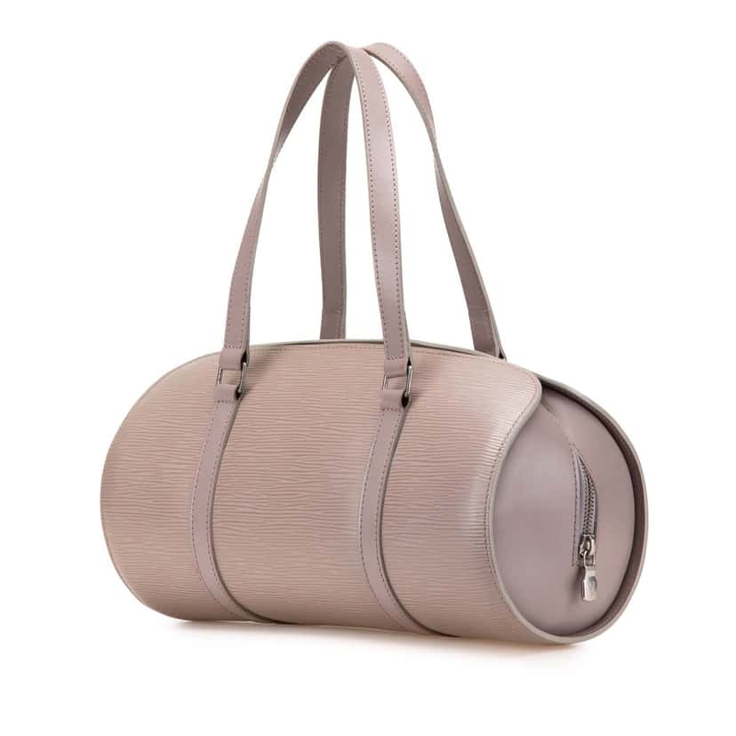 Louis Vuitton Epi Soufflot Purple Leather Fair condition - Back View