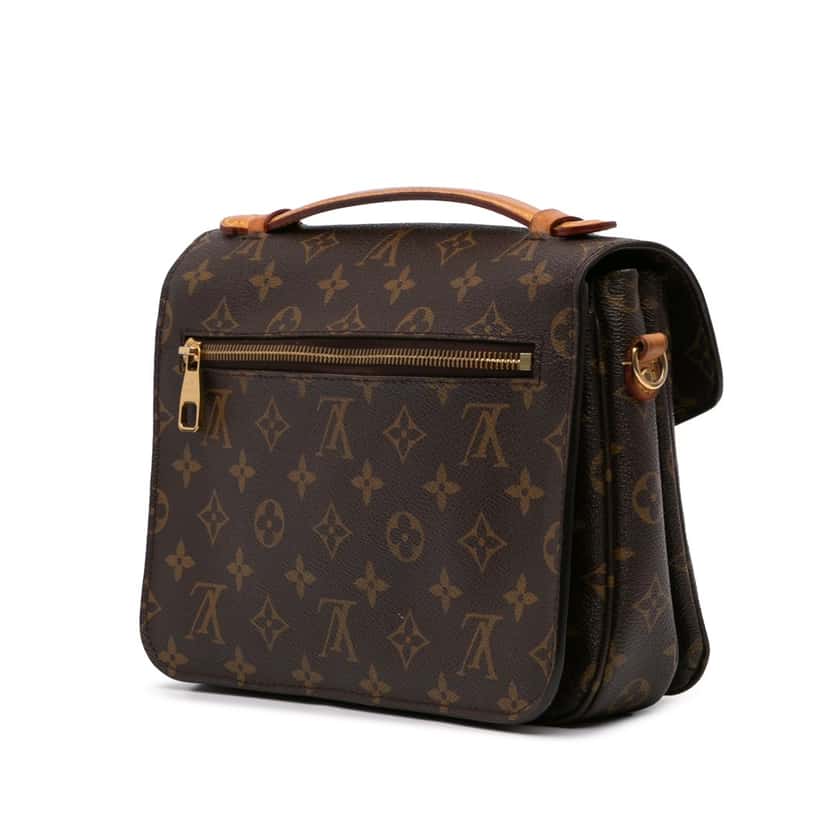 Louis Vuitton Monogram Pochette Metis Brown Canvas Good condition - Back View