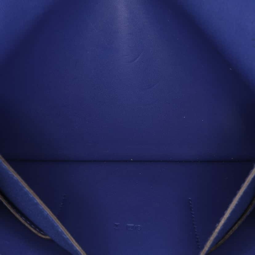 Hermès Clemence Dogon Wallet GM Blue Leather Good condition - Model View