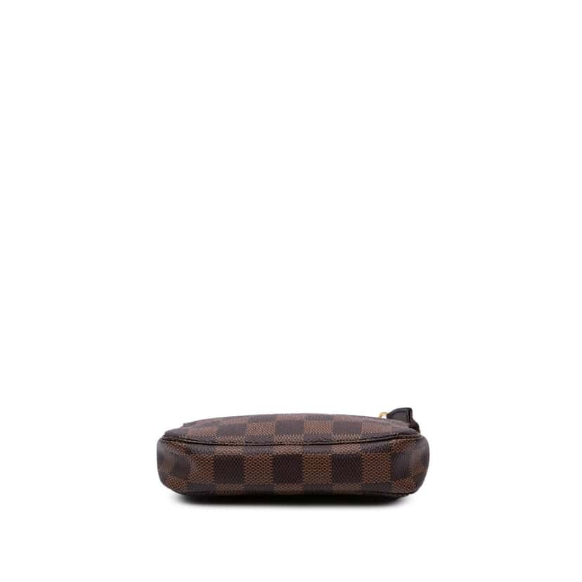 Louis Vuitton Damier Ebene Mini Pochette Accessoires Brown Canvas Good condition - Inside View