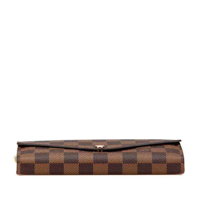 Louis Vuitton Damier Ebene Sarah Wallet Brown Canvas Good condition - Inside View