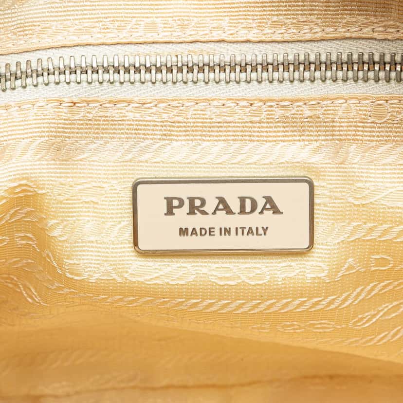 Prada Tessuto Satchel White Good condition - Box View