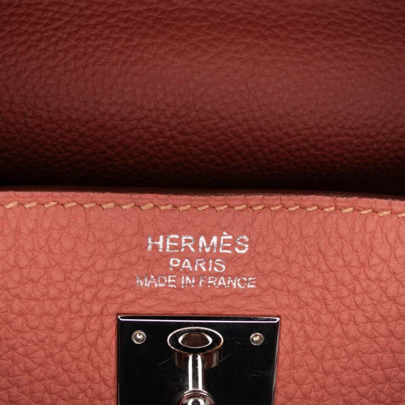 Hermès Togo Kelly II Retourne 35 Red Leather Good condition - Box View