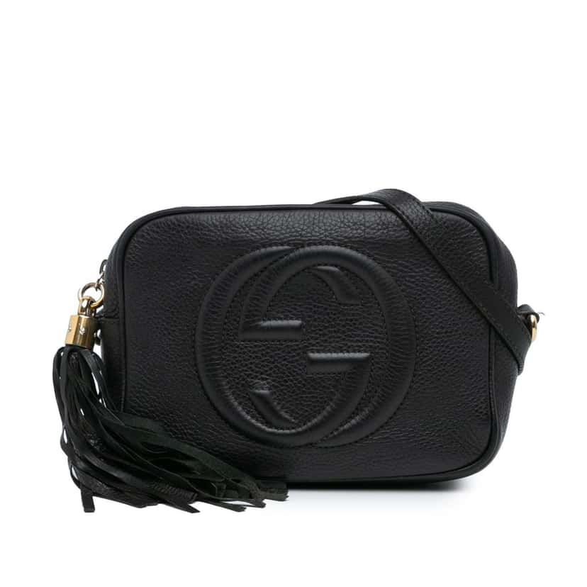 Gucci Leather Soho Disco Crossbody Black Leather Fair condition - Front View