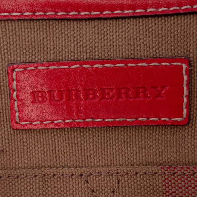 Burberry Mega Check Canvas Tottenham Brit Satchel Brown Canvas Good condition - Box View