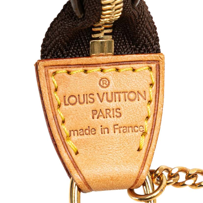 Louis Vuitton Monogram Mini Pochette Accessoires Brown Canvas Good condition - Box View