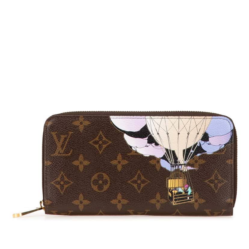 Louis Vuitton Monogram Illustre Zippy long wallet Brown Canvas Good condition - Front View