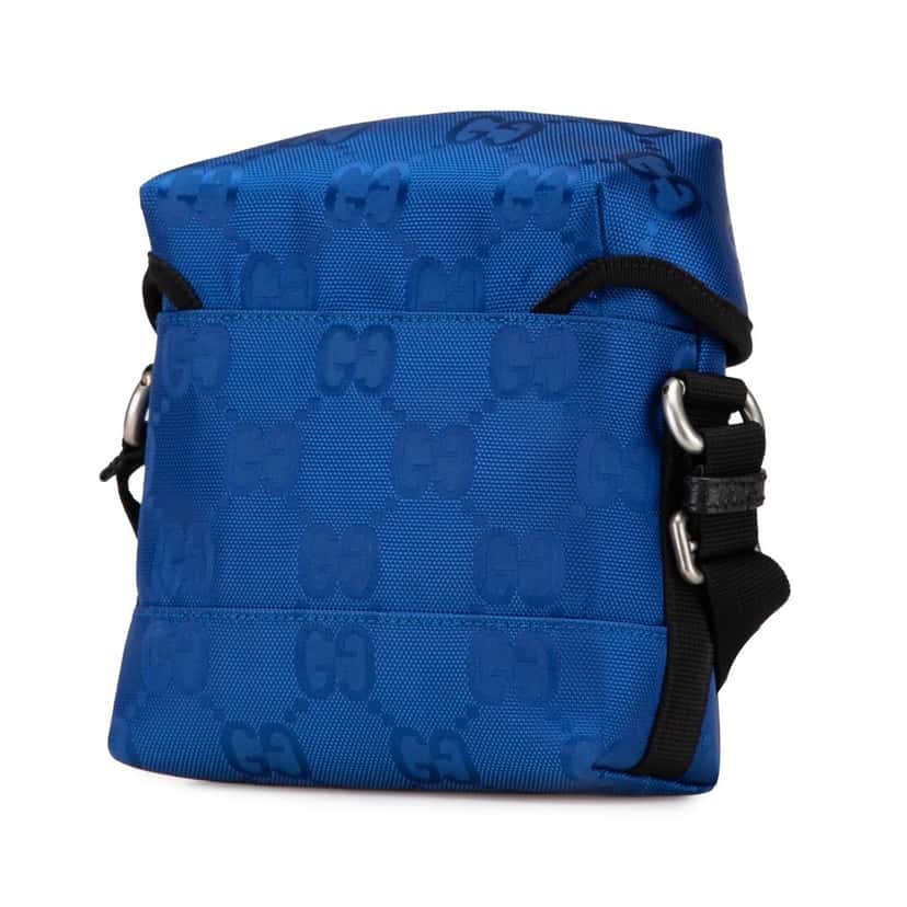 Gucci GG Econyl Off The Grid Messenger Bag Blue Good condition - Back View