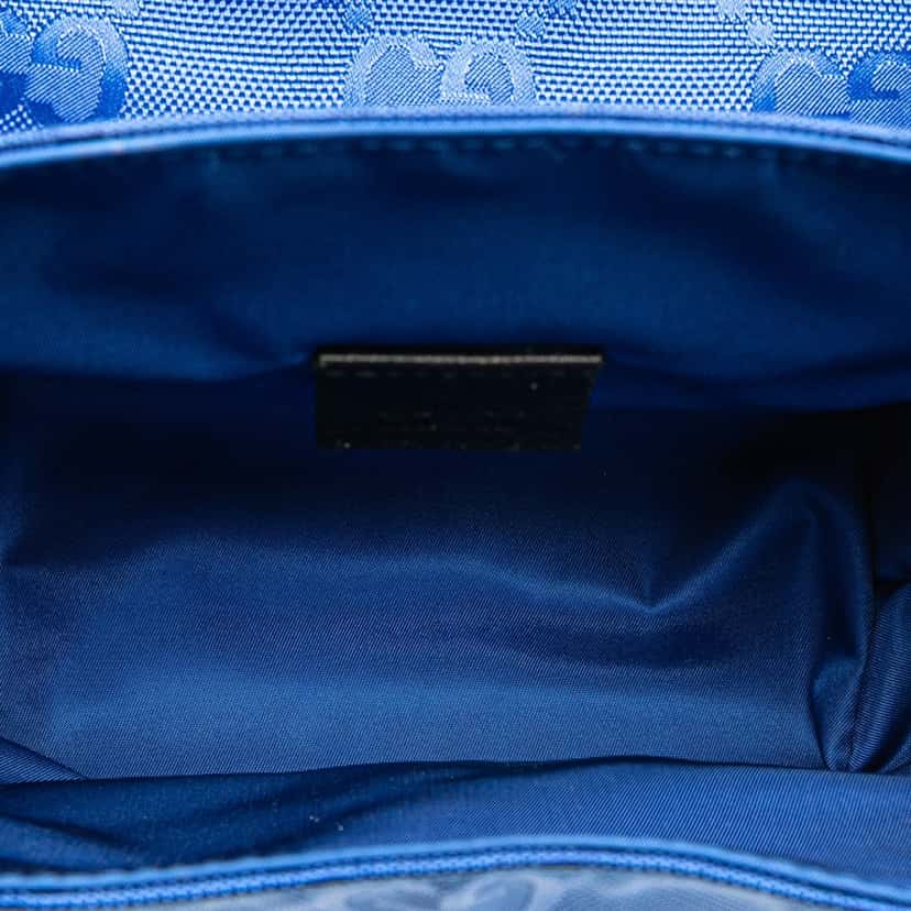 Gucci GG Econyl Off The Grid Messenger Bag Blue Good condition - Model View