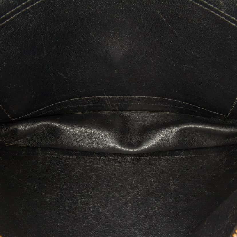Celine Tricolor Leather Pocket Envelope Zip Crossbody Black Leather Good condition - Model View