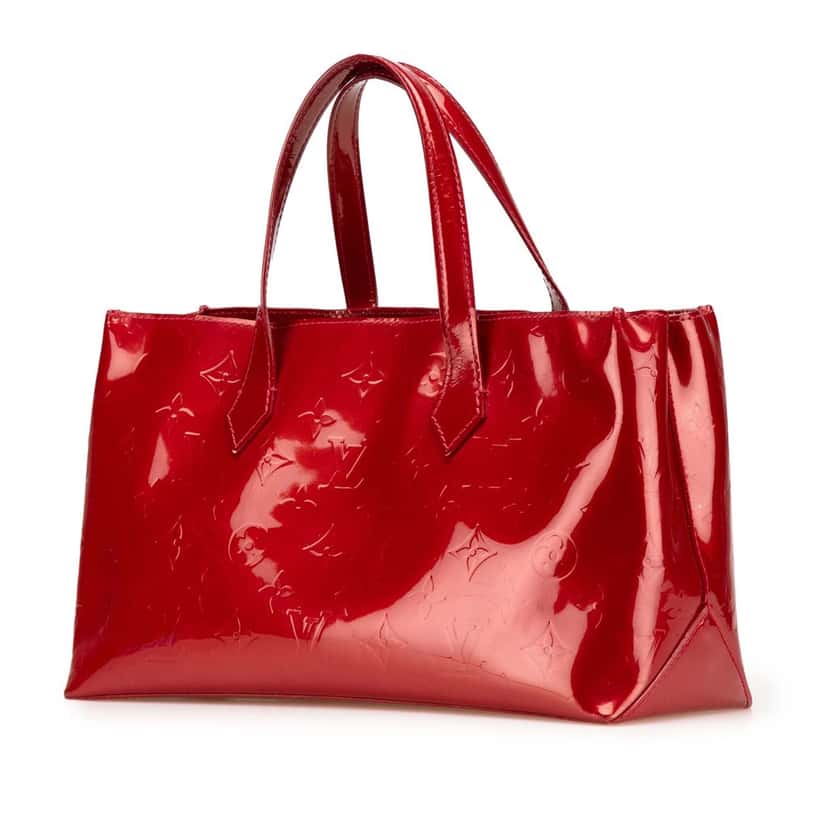 Louis Vuitton Monogram Vernis Wilshire PM Red Leather Good condition - Back View