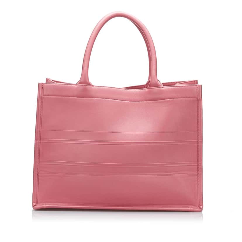 Dior Medium Embossed Book Tote Pink Leather Good condition - Inside View