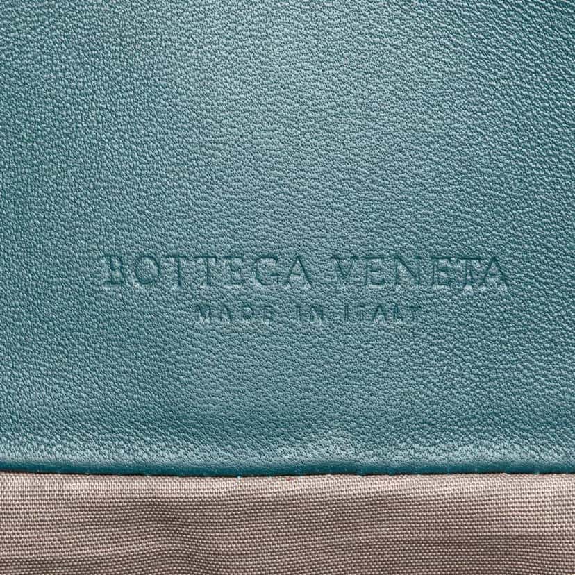 Bottega Veneta Nappa Intrecciato Tote Blue Leather Good condition - Box View