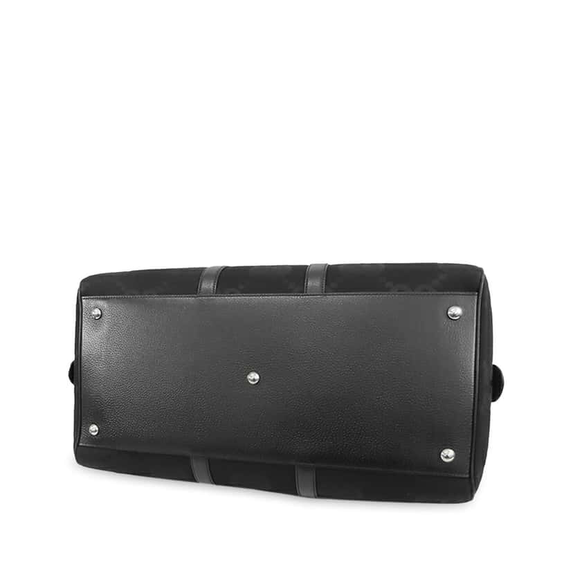 Gucci Large Jumbo GG Canvas Duffle Bag Black Canvas Good condition - Inside View