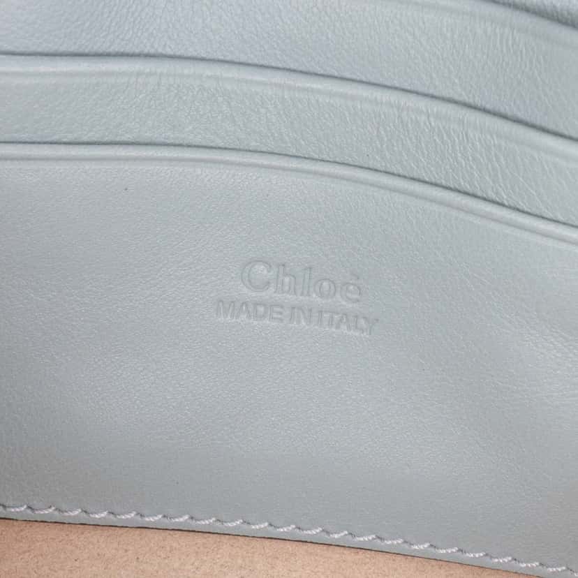 Chloé Mini Suede and Calfskin Faye Crossbody Blue Leather Good condition - Box View
