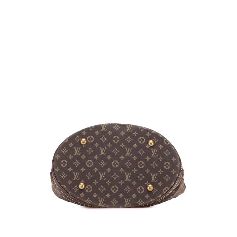 Louis Vuitton Monogram Mini Lin Bucket PM Brown Canvas Good condition - Inside View