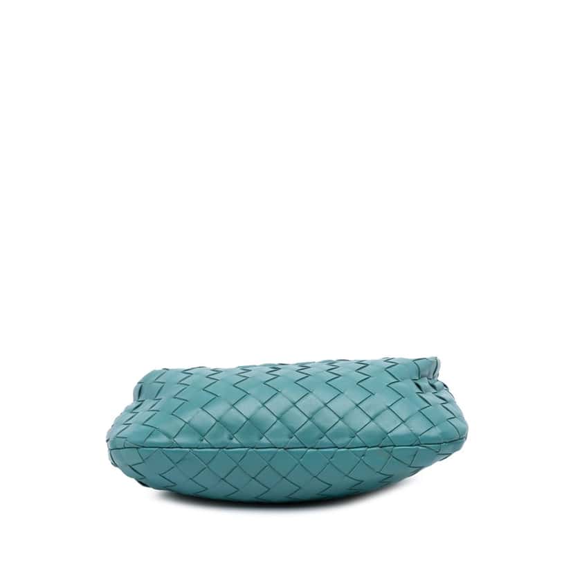 Bottega Veneta Mini Nappa Intrecciato Jodie Blue Leather Good condition - Inside View