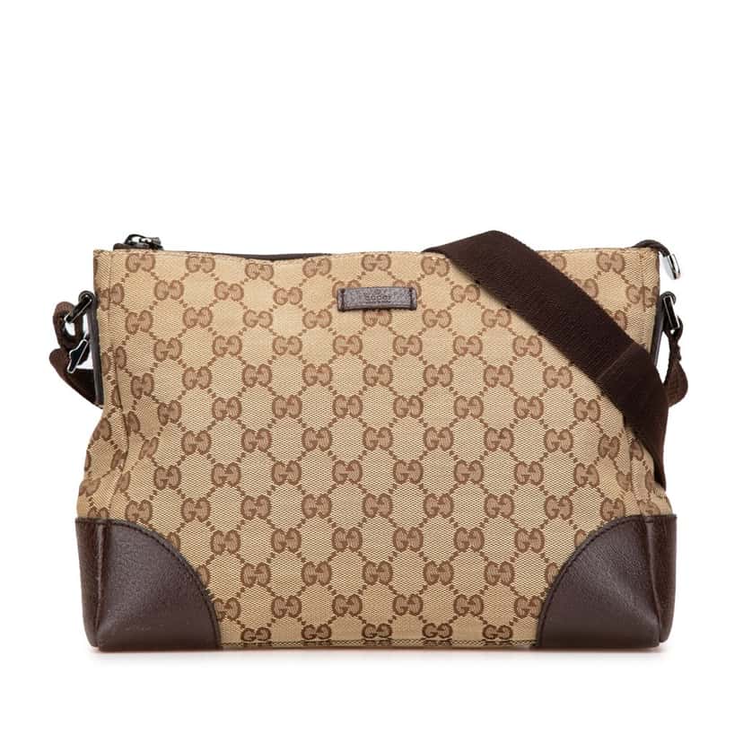 Gucci GG Canvas Crossbody Brown Canvas Good condition - Front View