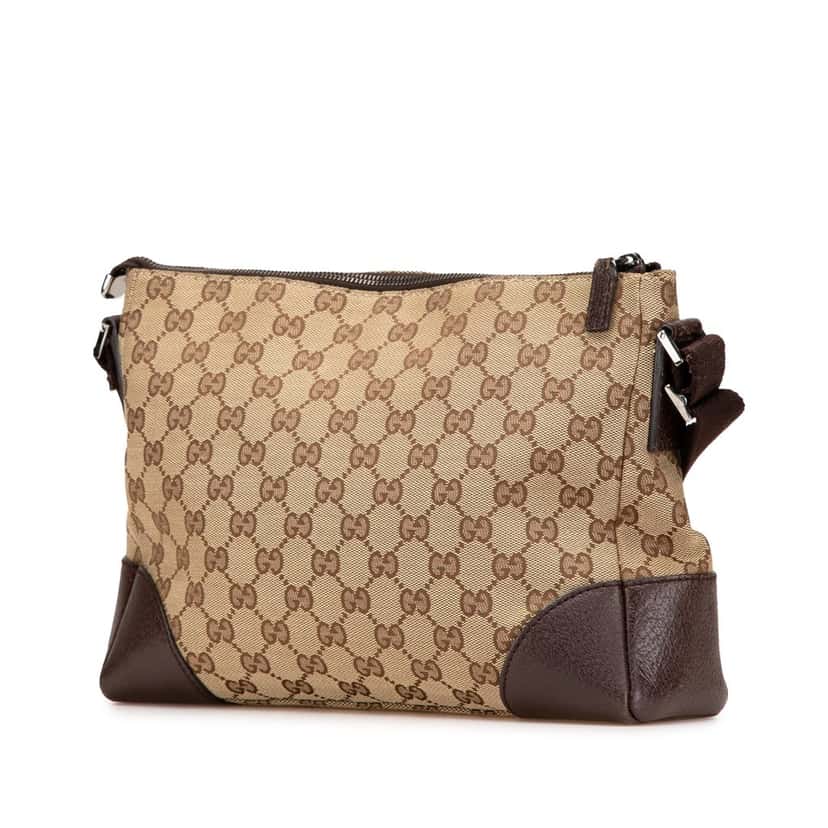 Gucci GG Canvas Crossbody Brown Canvas Good condition - Back View