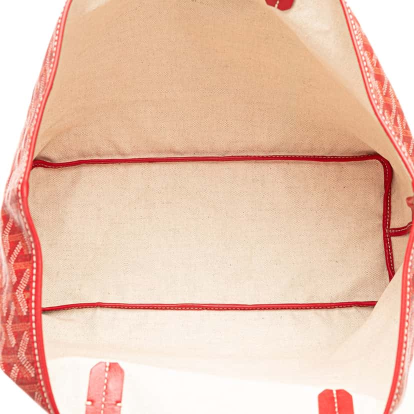Goyard Goyardine Saint Louis PM Red Canvas Good condition - Model View