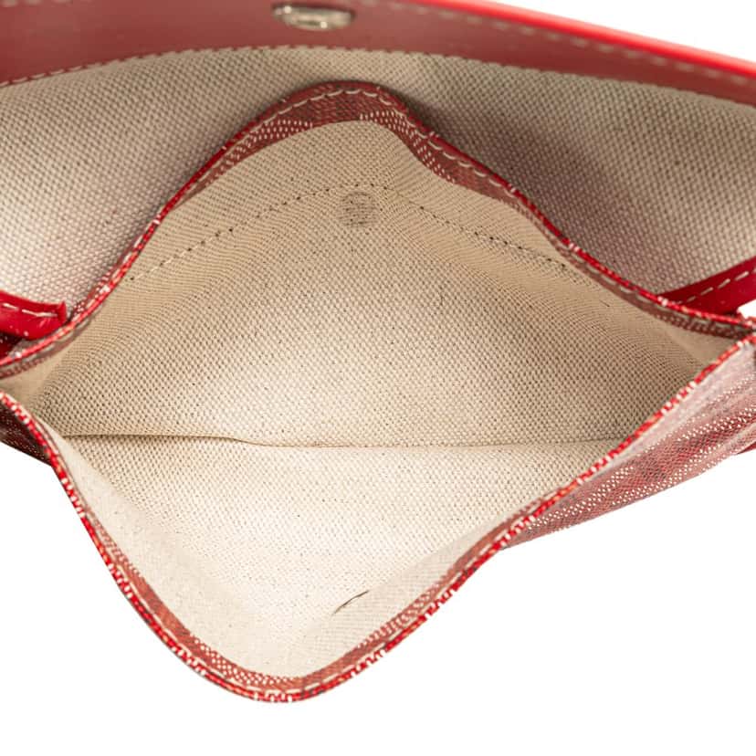 Goyard Goyardine Saint Louis PM Red Canvas Good condition - Box View