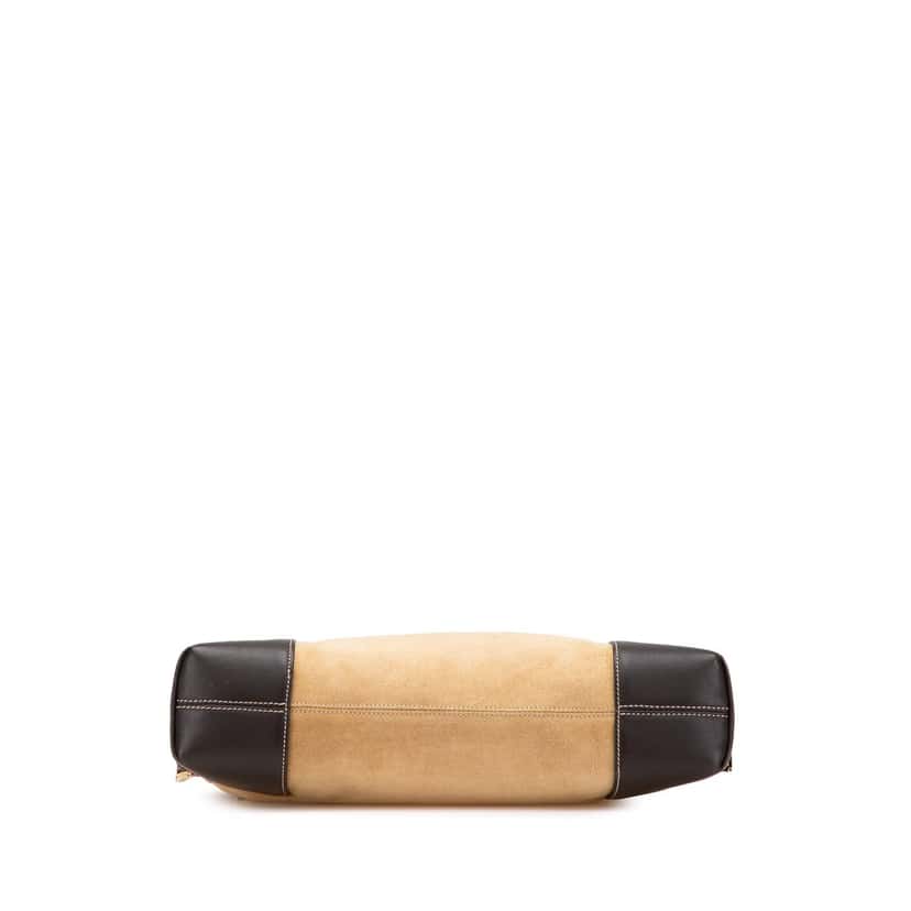 Loewe Suede Anagram Shoulder Bag Brown Leather Good condition - Inside View