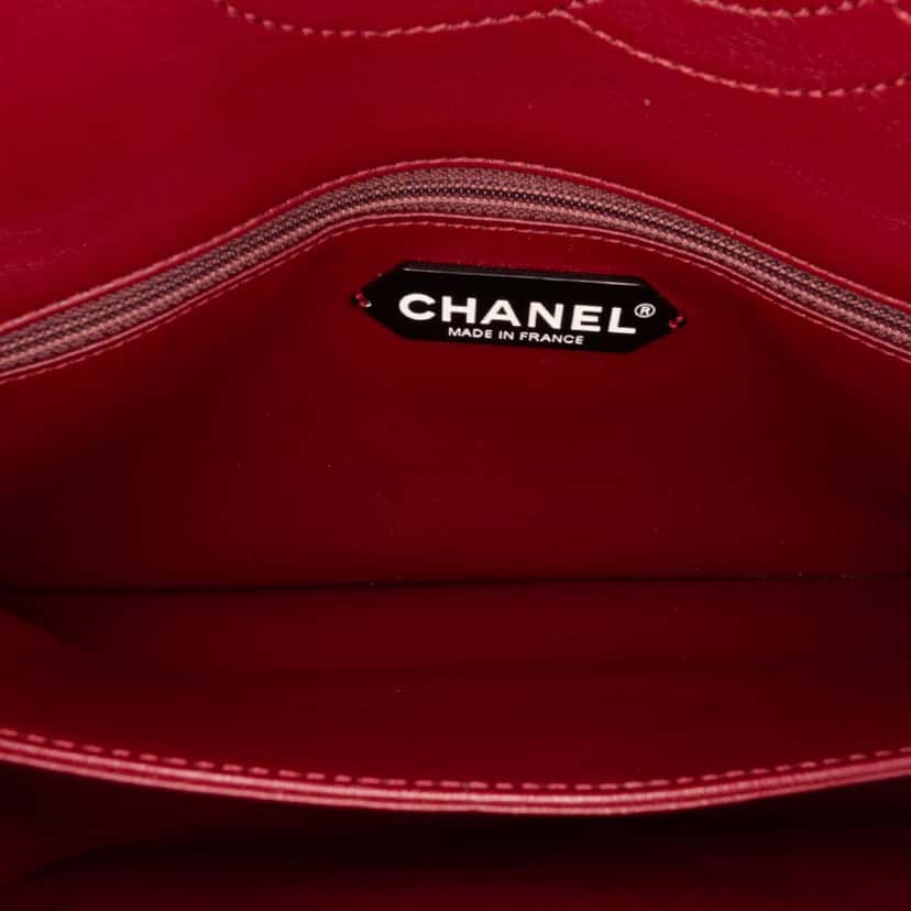 Chanel Quilted Lambskin Pagoda Accordion Flap Red Leather Good condition - Box View