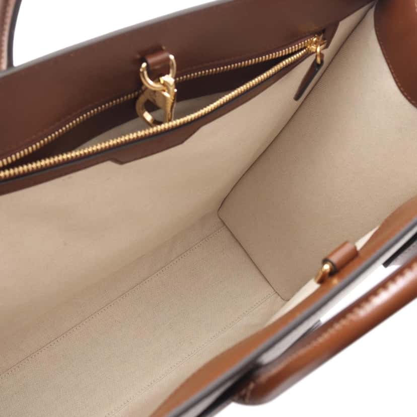 Gucci Medium GG Supreme Interlocking G Tote Brown Canvas Good condition - Inside View
