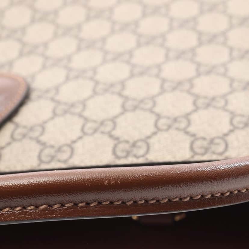 Gucci Medium GG Supreme Interlocking G Tote Brown Canvas Good condition - Box View