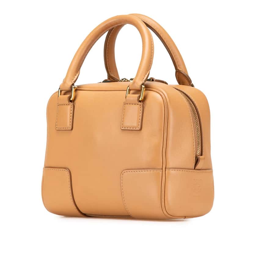 Loewe Calfskin Amazona 16 Square Bag Brown Leather Good condition - Back View