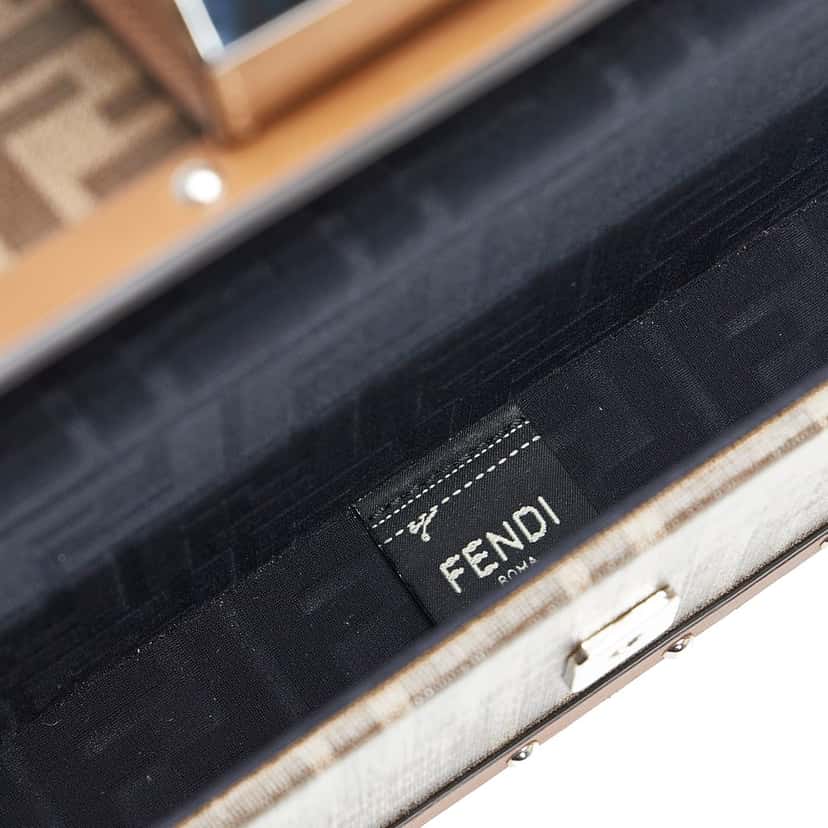 Fendi Zucca Baguette Trunk Brown Canvas Good condition - Box View