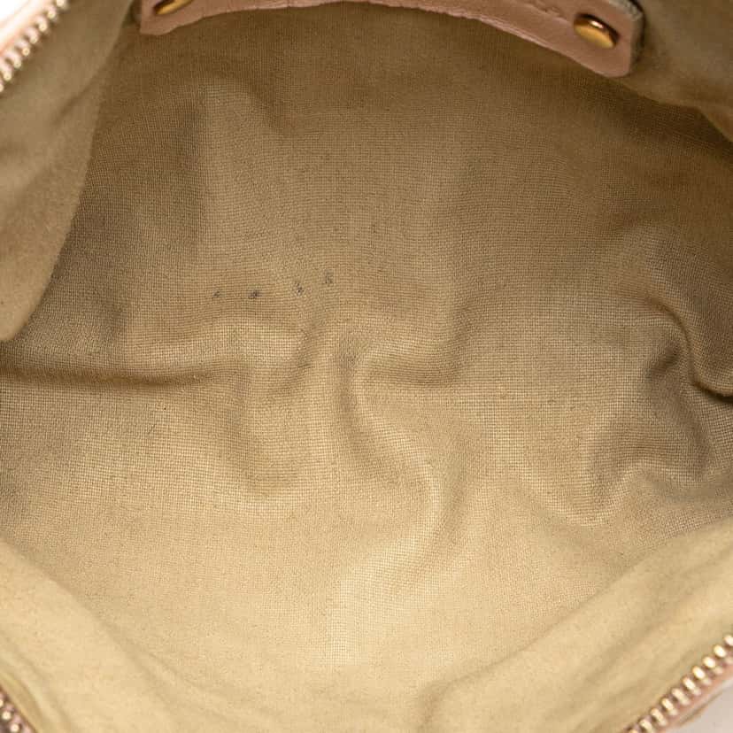 Bottega Veneta Leather Intrecciato Pouch Brown Leather Good condition - Model View