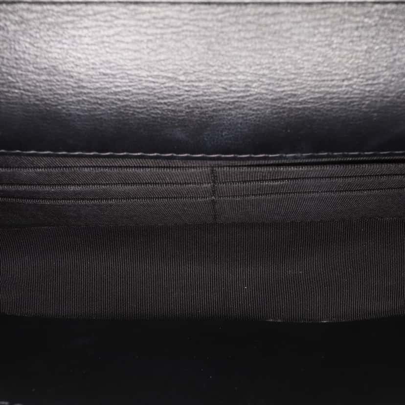 Chanel Quilted Suede Cocostellar Wallet on Chain Black Leather Good condition - Model View