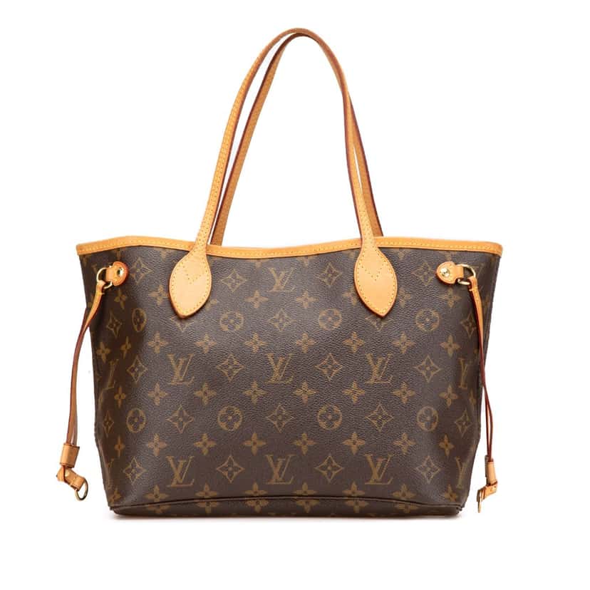 Louis Vuitton Monogram Neverfull PM Brown Canvas Good condition - Front View