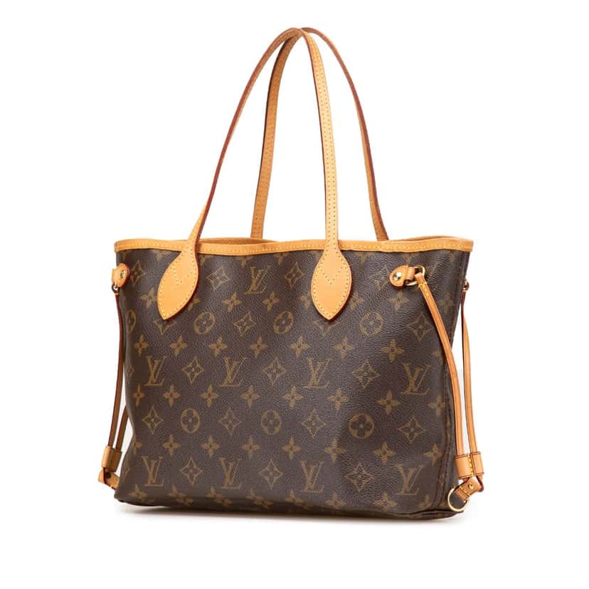 Louis Vuitton Monogram Neverfull PM Brown Canvas Good condition - Back View