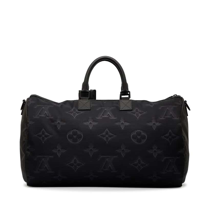 Louis Vuitton Monogram 3D 2054 Reversible Keepall Bandouliere 50 Black Good condition - Inside View
