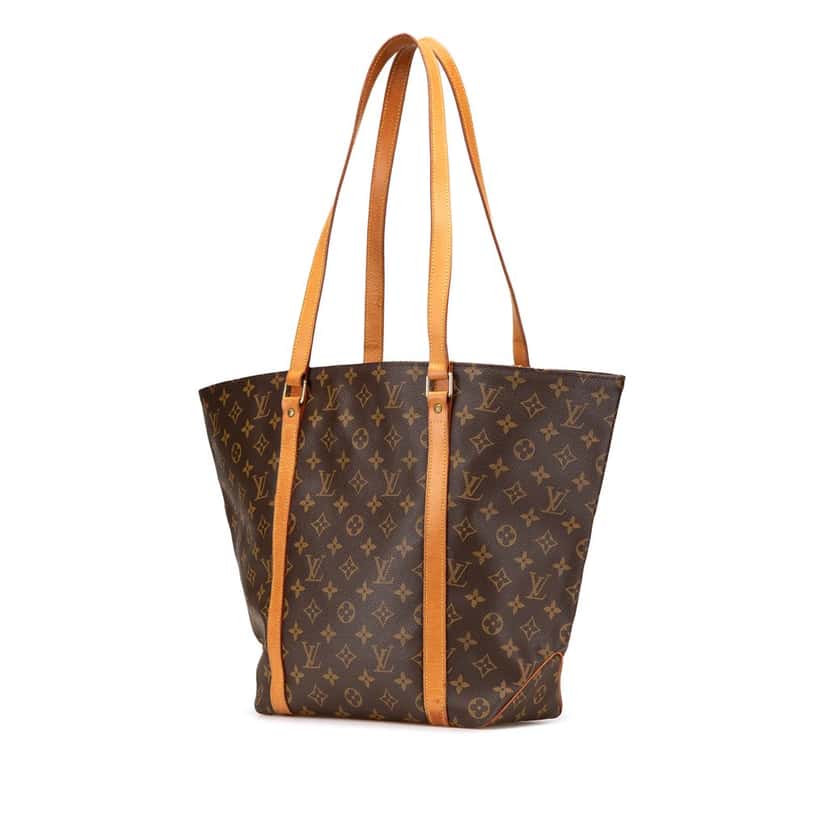 Louis Vuitton Monogram Sac Shopping Brown Canvas Good condition - Back View