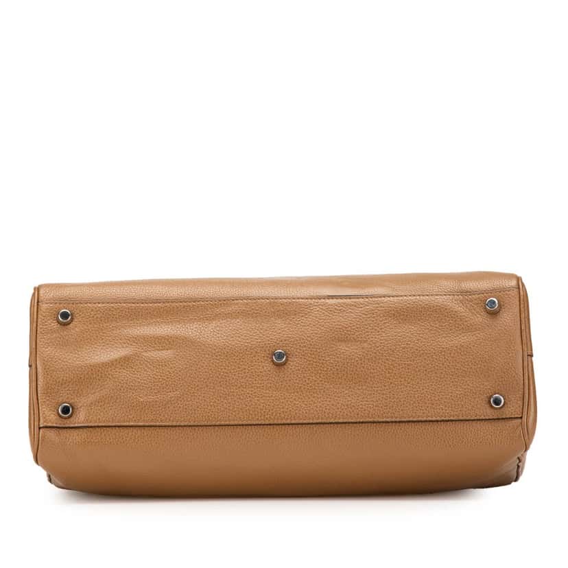 Gucci Medium Leather Zumi Top Handle Bag Brown Leather Good condition - Inside View