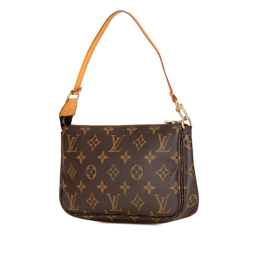 Louis Vuitton Monogram Pochette Accessoires Brown Canvas Good condition - Back View