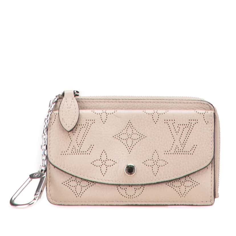 Louis Vuitton Monogram Mahina Recto Verso Card Holder Brown Leather Good condition - Front View
