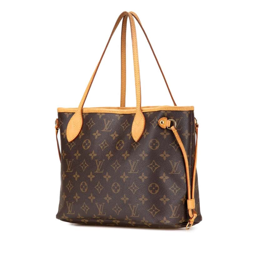 Louis Vuitton Monogram Neverfull PM Brown Canvas Good condition - Back View