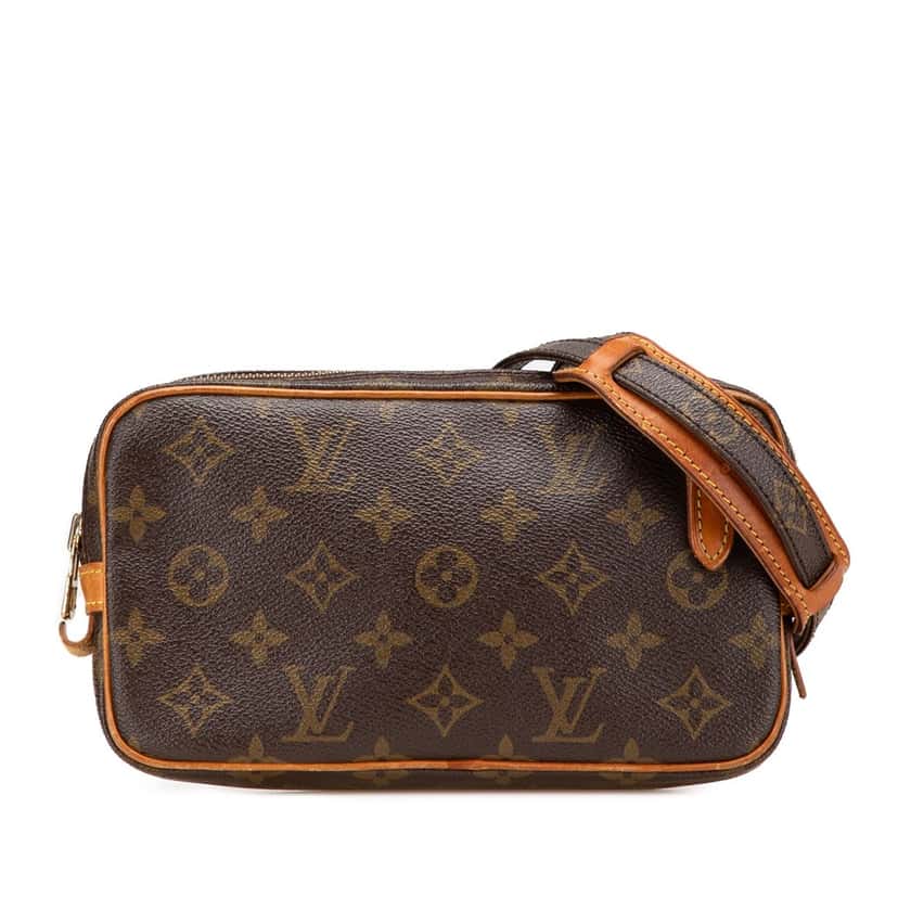 Louis Vuitton Monogram Pochette Marly Bandouliere Brown Canvas Good condition - Front View
