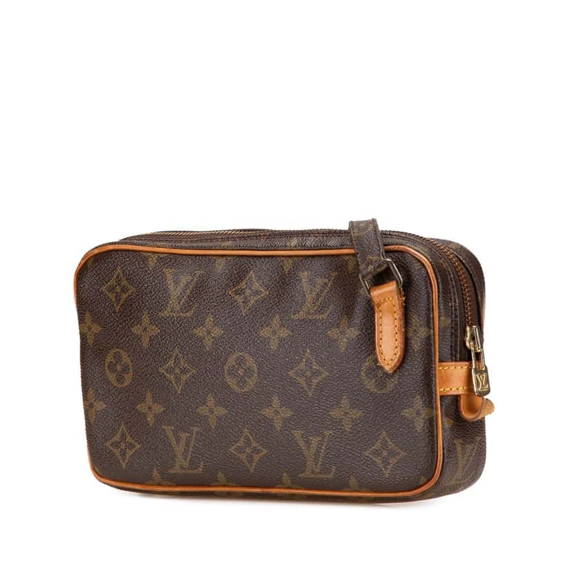 Louis Vuitton Monogram Pochette Marly Bandouliere Brown Canvas Good condition - Back View